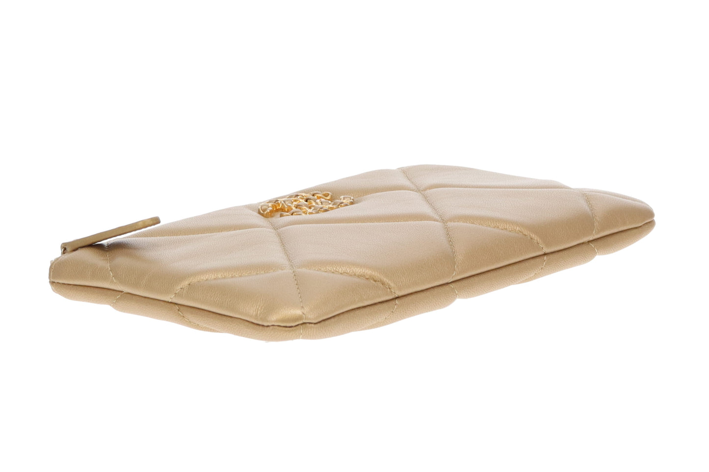 Chanel 19 O Case Gold Leather GHW 2020