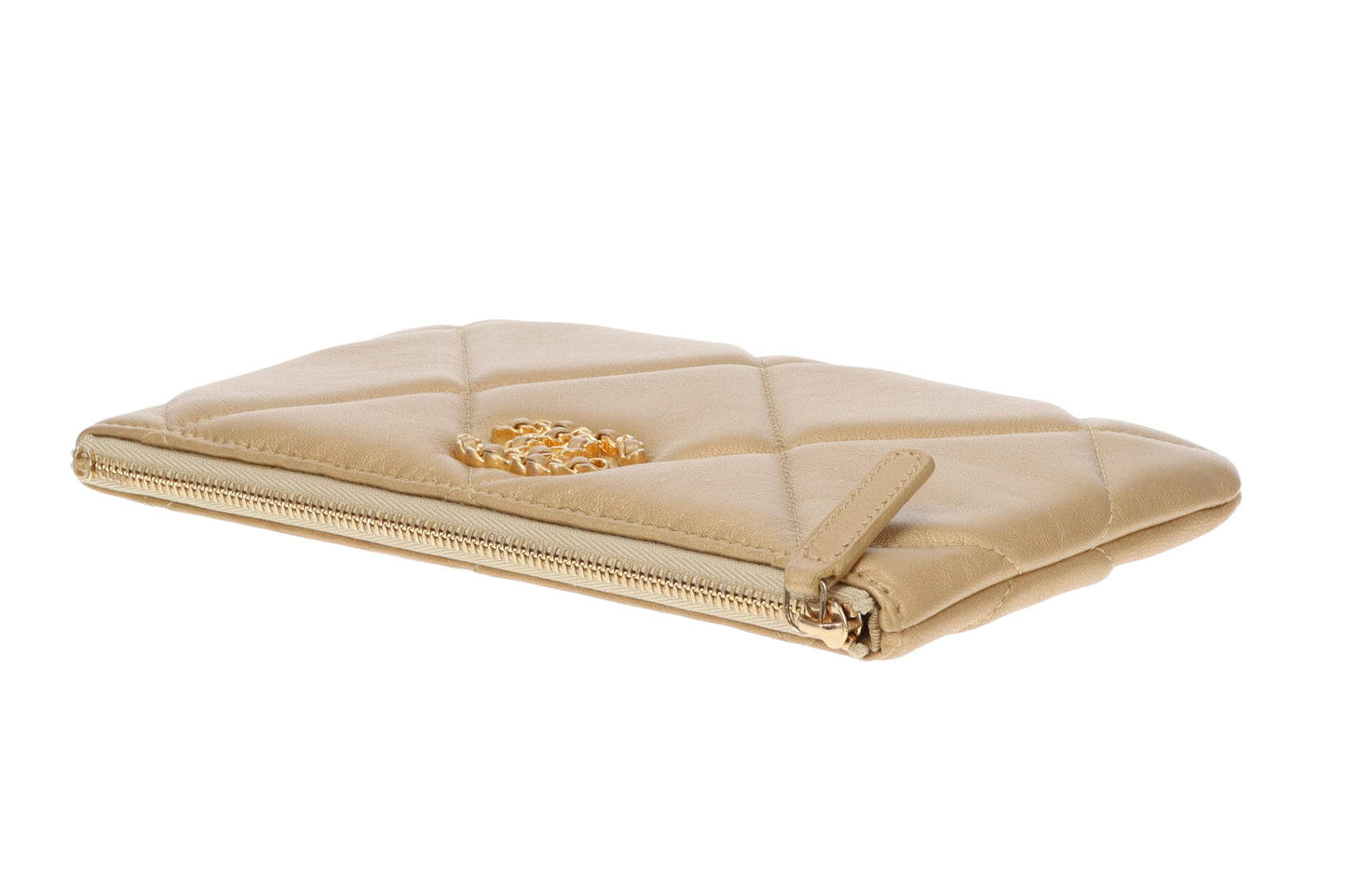 Chanel 19 O Case Gold Leather GHW 2020