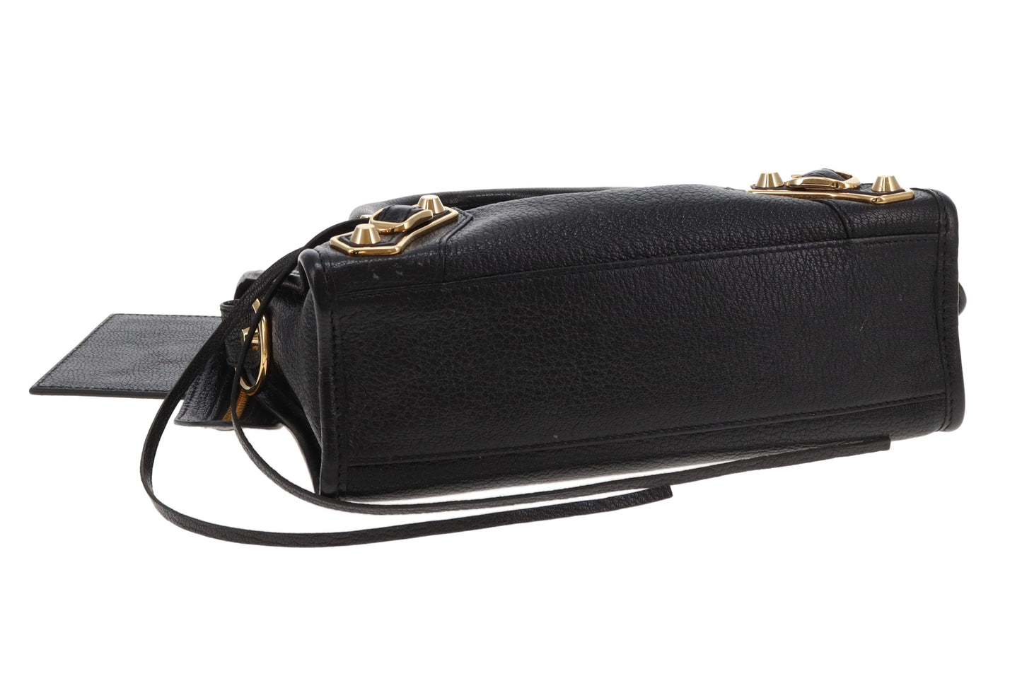 Balenciaga City Bag Mini Black Metallic Edge Black