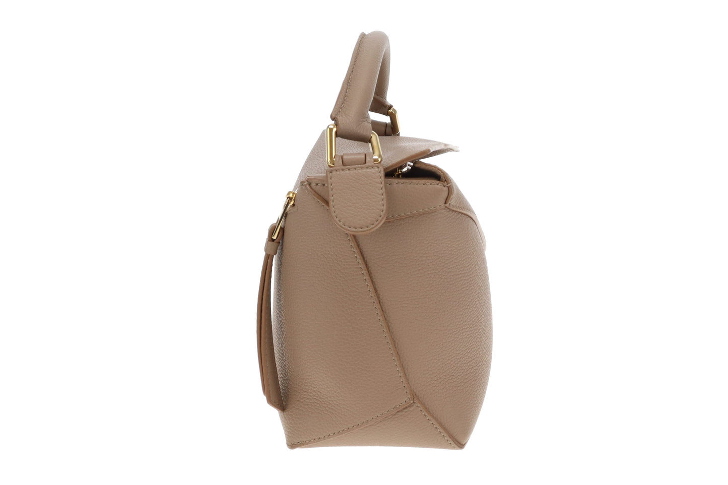Loewe Small Puzzle Edge Bag Taupe in Soft Grained Calfskin