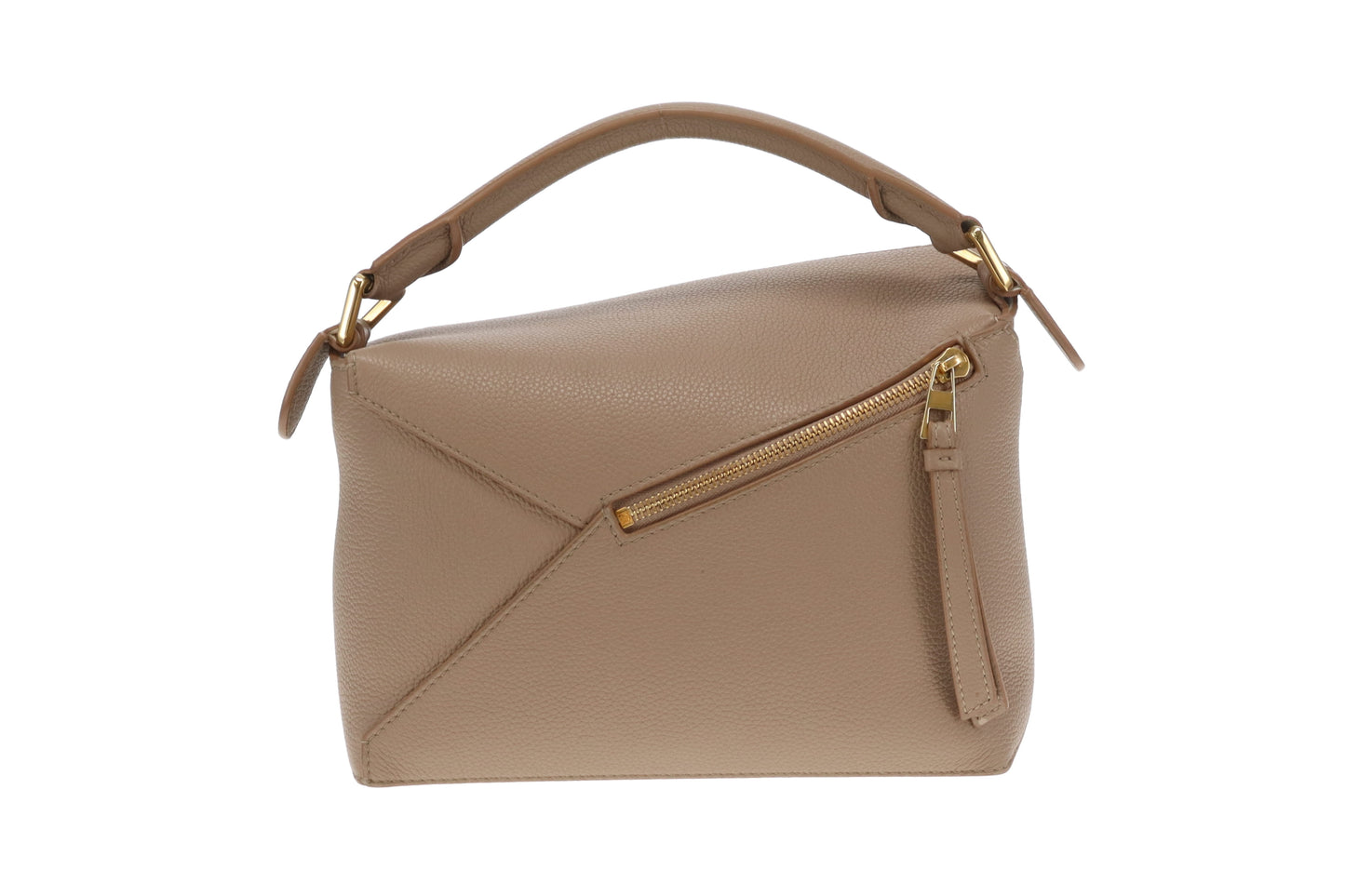 Loewe Small Puzzle Edge Bag Taupe in Soft Grained Calfskin