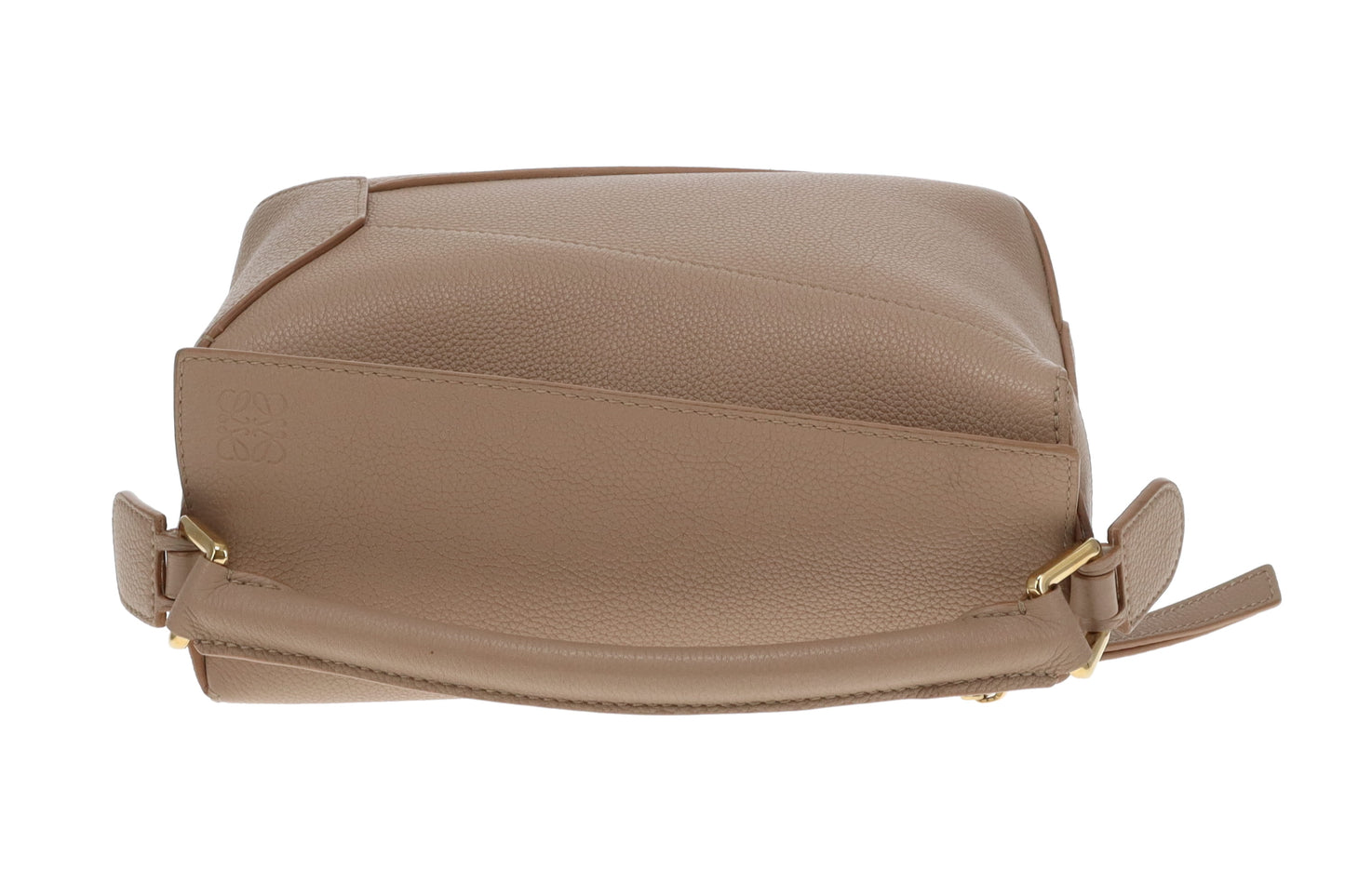 Loewe Small Puzzle Edge Bag Taupe in Soft Grained Calfskin
