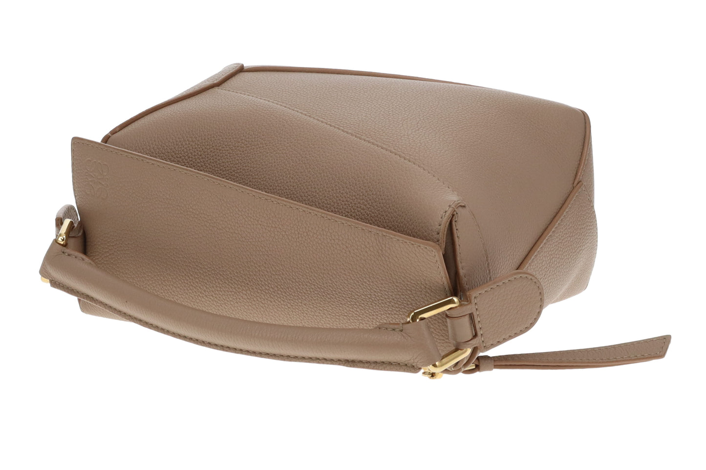 Loewe Small Puzzle Edge Bag Taupe in Soft Grained Calfskin