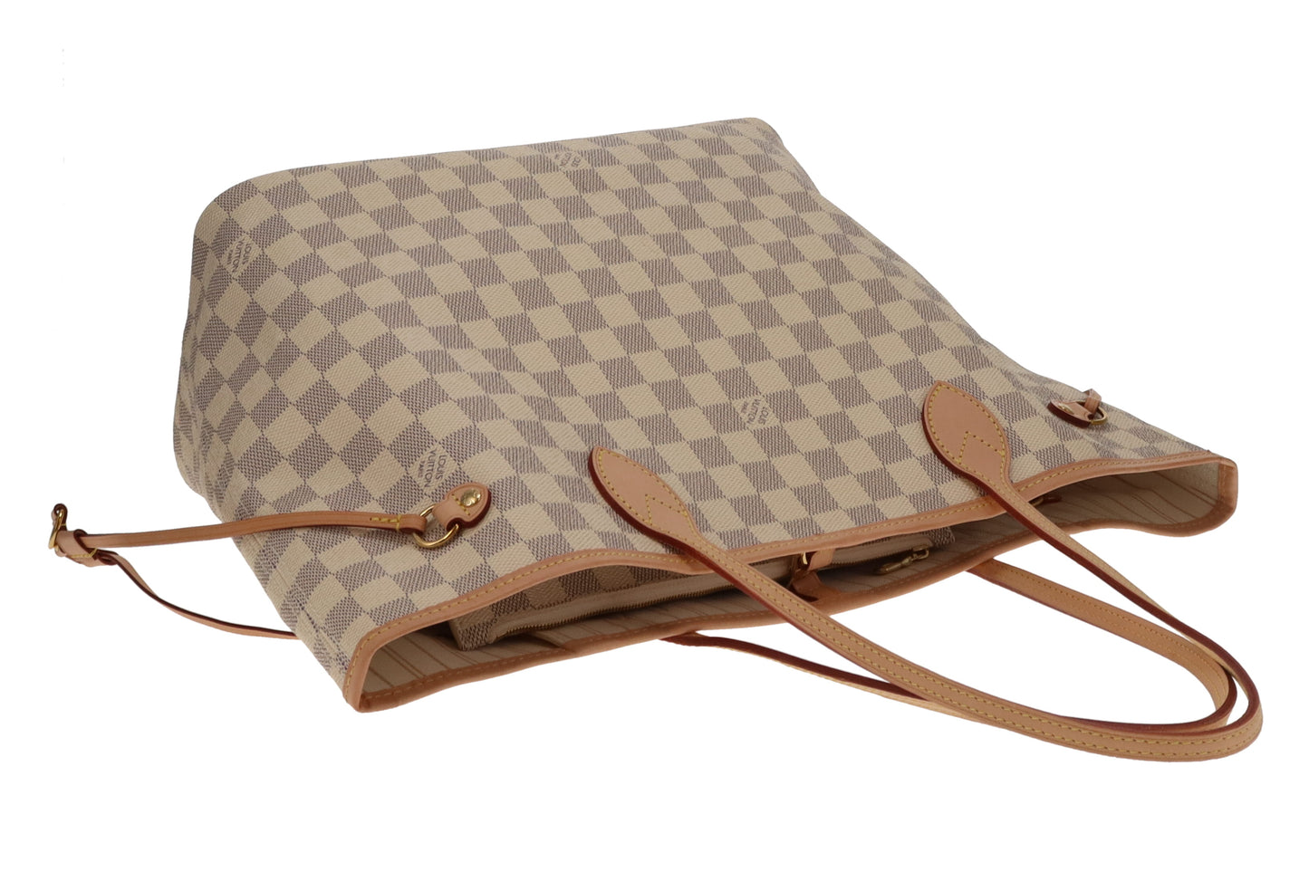 Louis Vuitton Neverfull MM with Pochette Damier Azur AR5129 - 2019