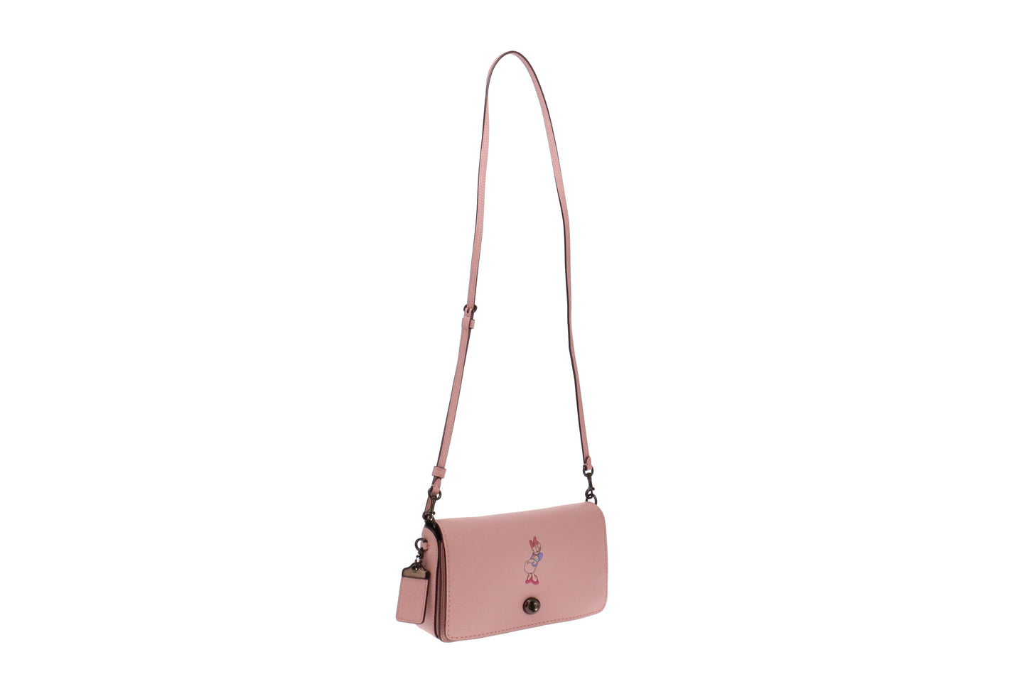 Coach X Disney Baby Pink Leather Daisy Duck Dinky Bag