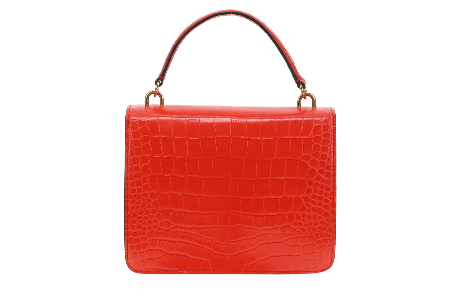 Mulberry Shiny Croc Embossed Harlow Satchel