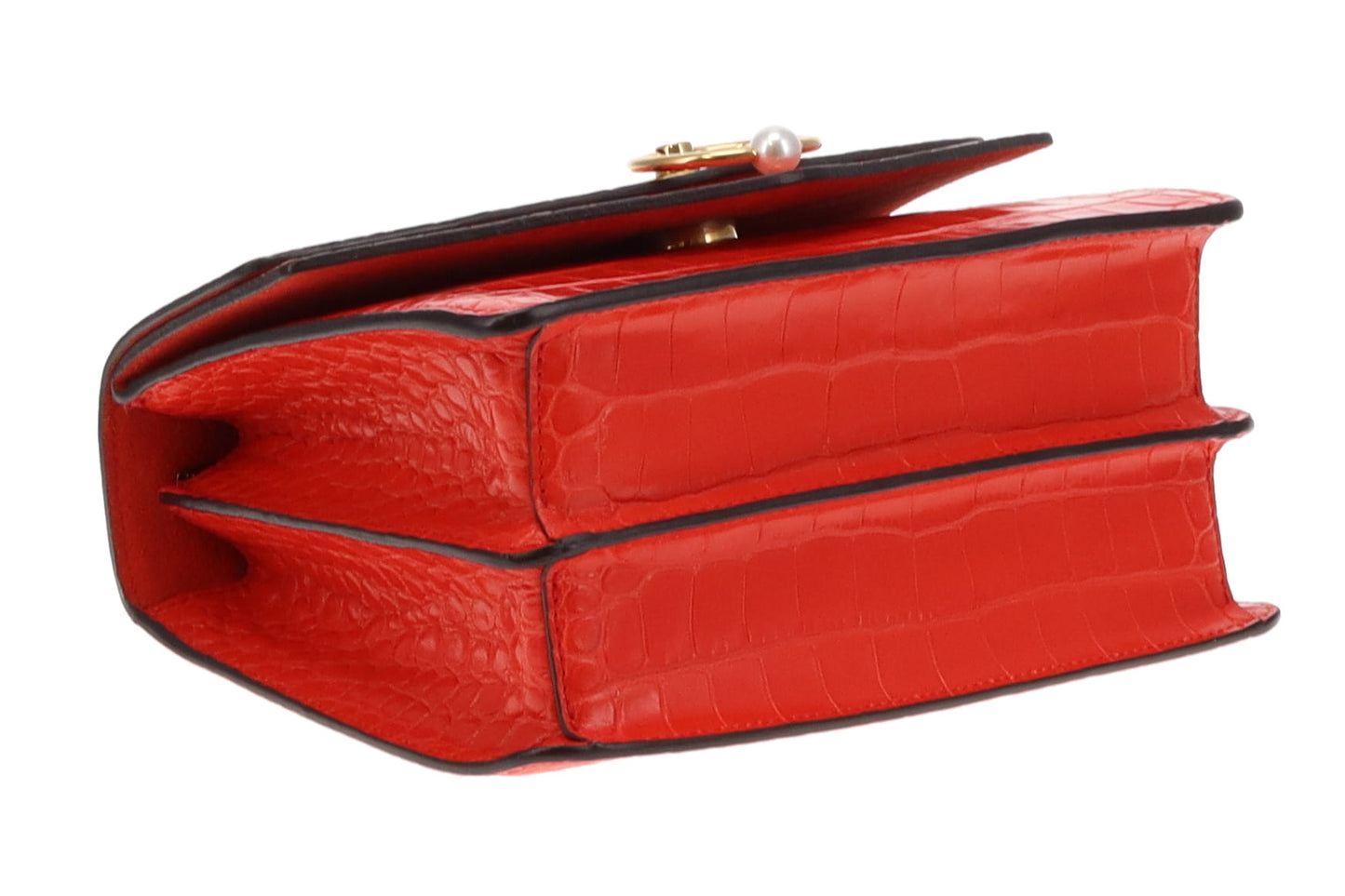 Mulberry Shiny Croc Embossed Harlow Satchel
