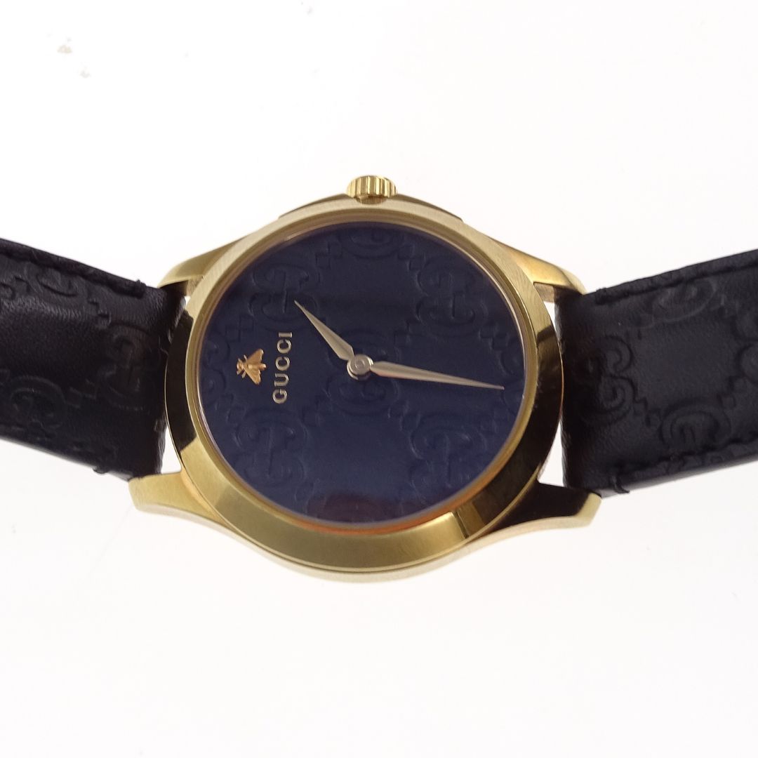 Gucci G-Timeless 126.4 Watch With Guccissima Leather Face and Strap