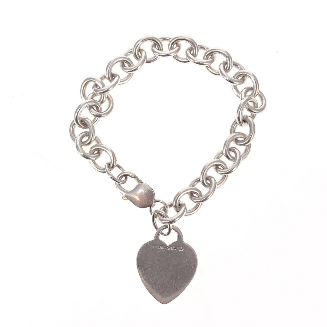 Tiffany & Co Heart Tag Bracelet Sterling Silver 925 SS