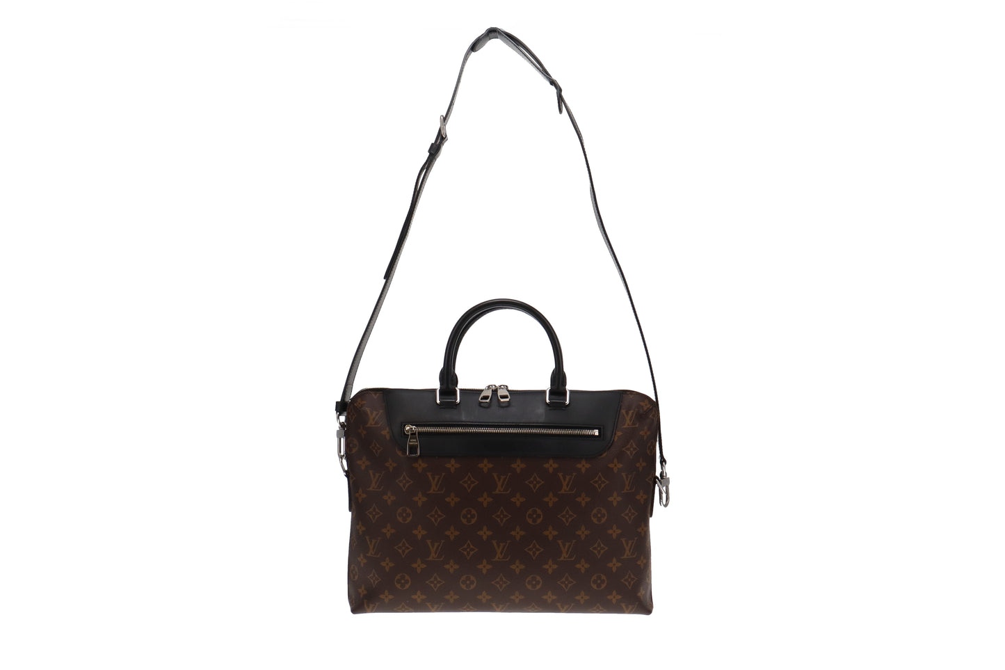 Louis Vuitton Monogram and Noir Leather Porte Documents Jour CA4108