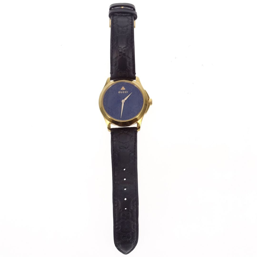 Gucci G-Timeless 126.4 Watch With Guccissima Leather Face and Strap