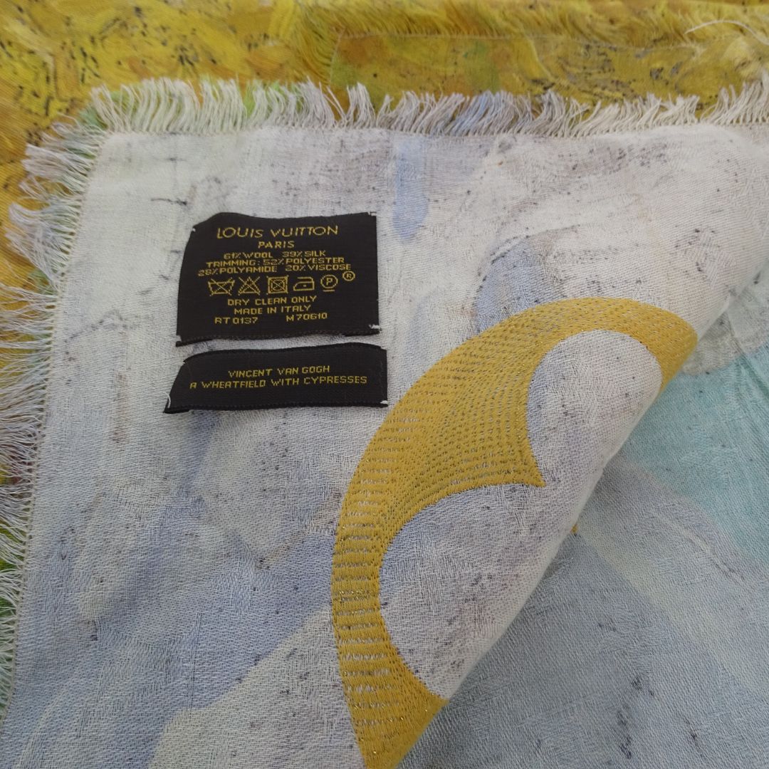 Louis Vuitton Jeff Koons Masters Collection Van Gogh Silk & Wool