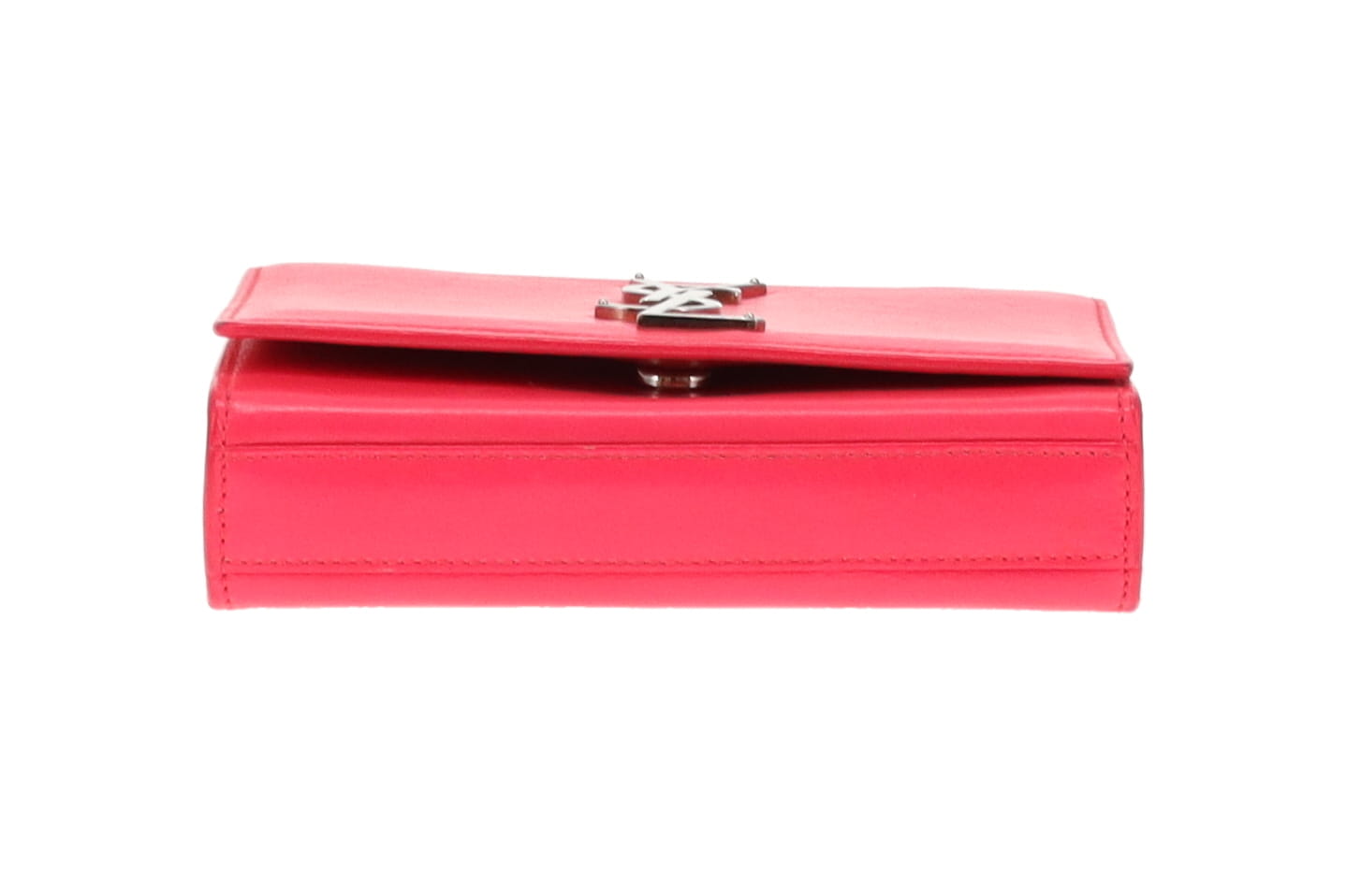 Saint Laurent Kate Hot Pink Leather SHW Mini Chain Bag