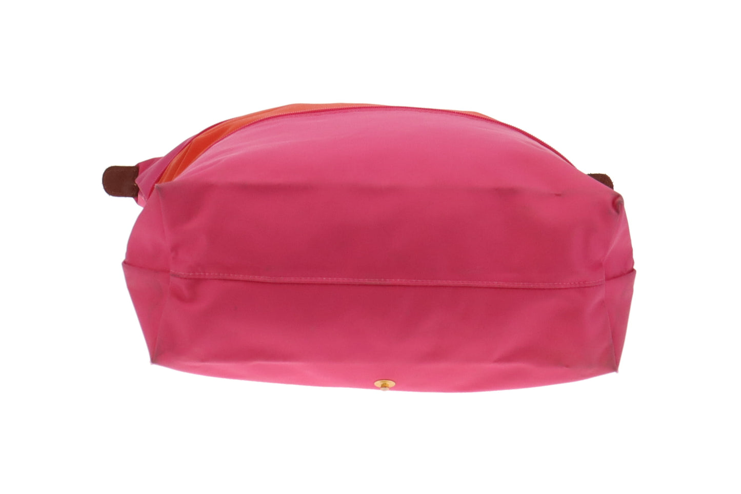 Longchamp Pink and Orange Le Pliage Extending Handheld Bag