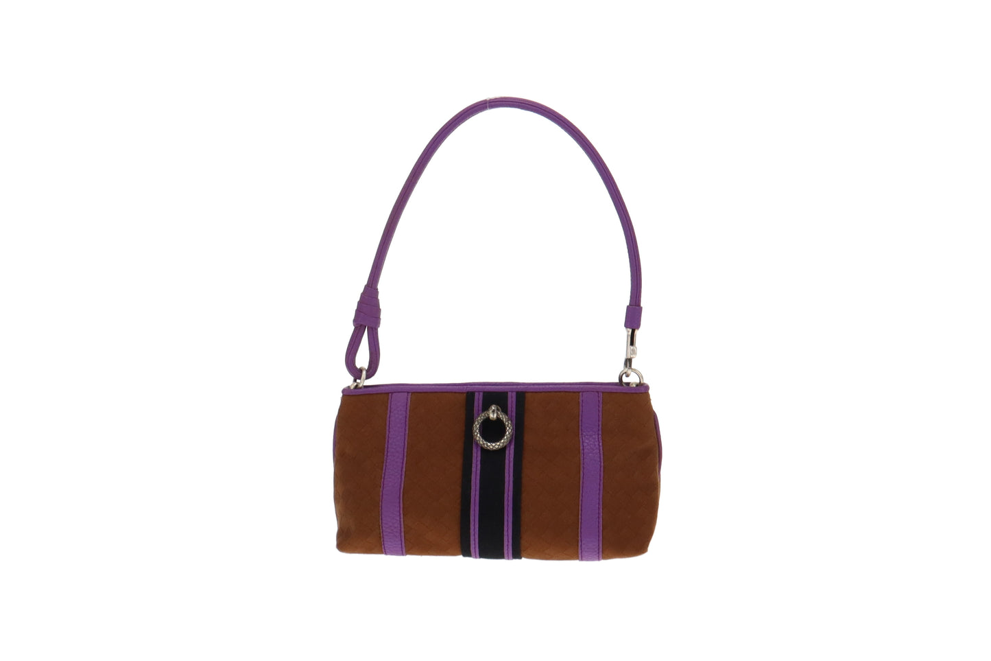Bottega Veneta Brown Intrecciato Fabric Pochette