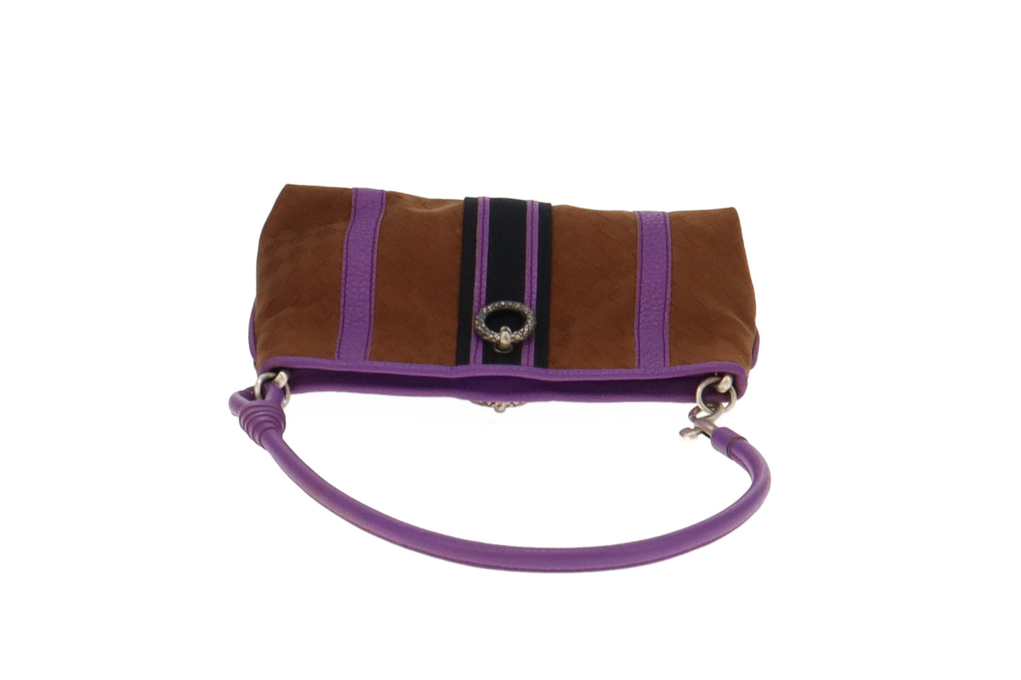 Bottega Veneta Brown Intrecciato Fabric Pochette