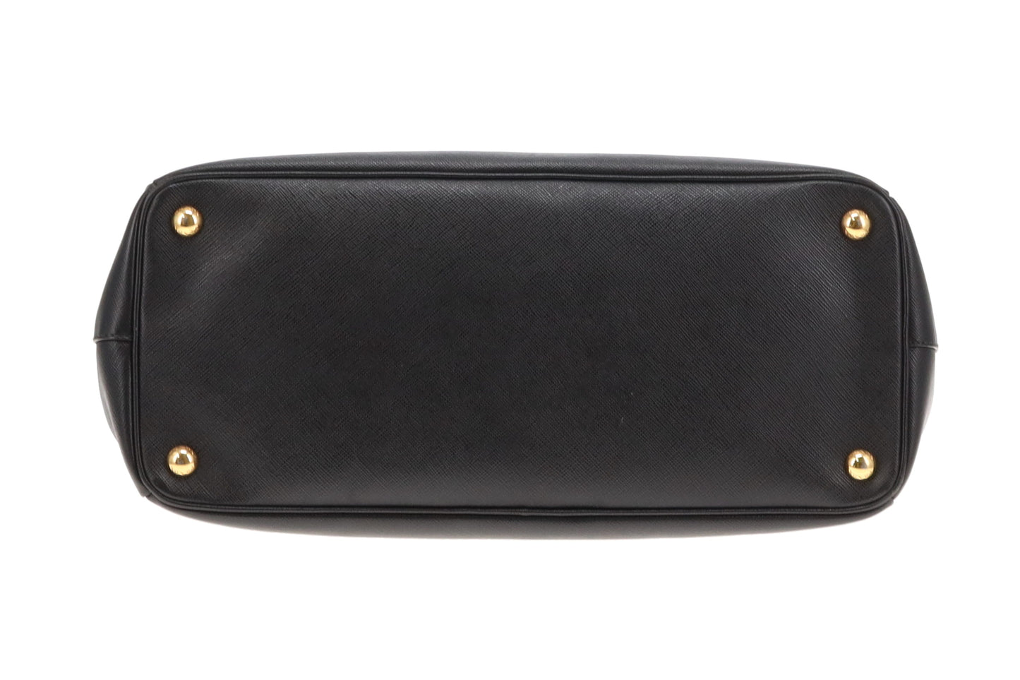 Prada Galleria Double Zip Large Black Saffiano