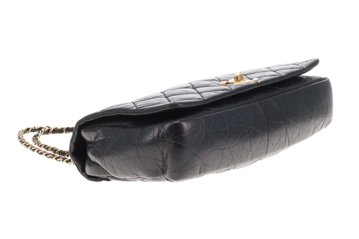 Chanel Pondichery Flap Bag Black Calfskin GHW 2012