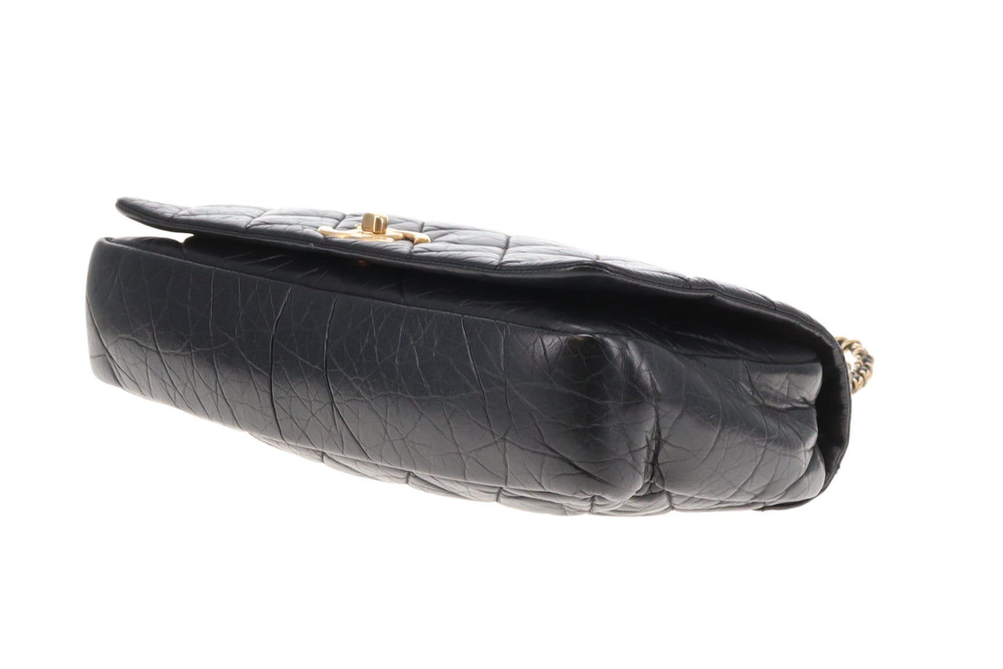 Chanel Pondichery Flap Bag Black Calfskin GHW 2012