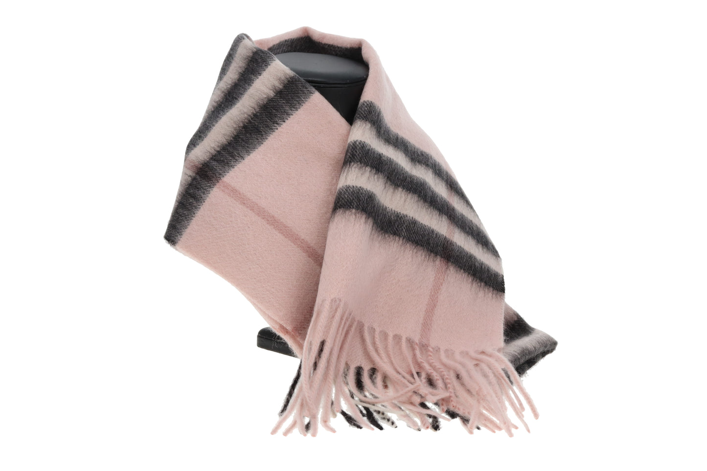 Burberry Cashmere Scarf Vintage Pink Check