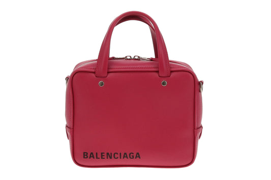Balenciaga Pink Triangle Square Bag XS
