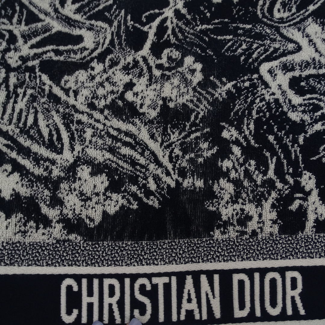 Dior 100% Cotton Toile De Jouy Sauvage Beach Towel