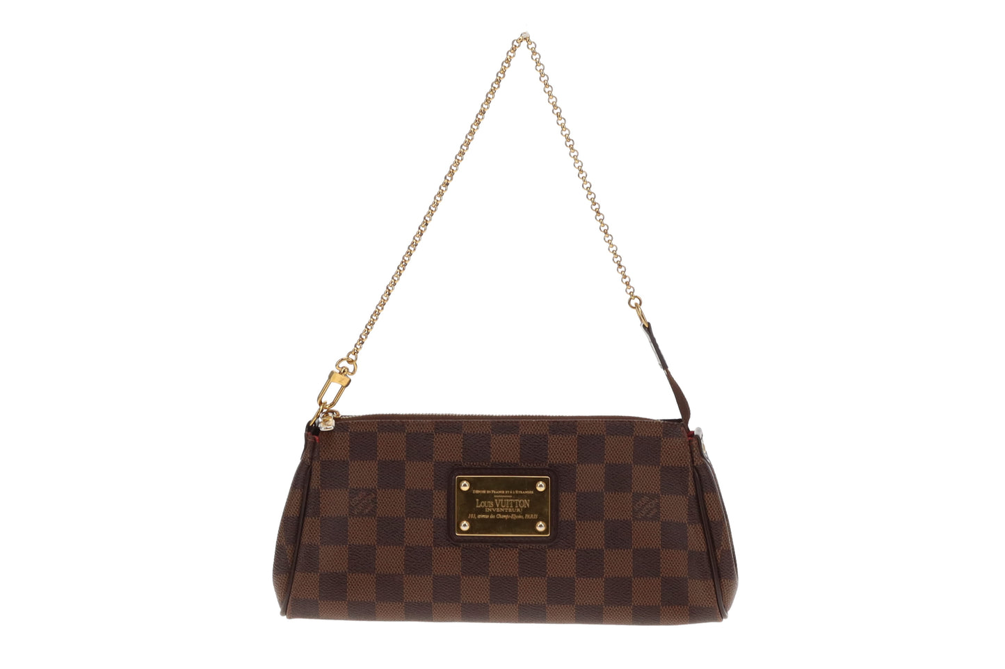 Louis Vuitton Damier Ebene Eva Clutch on Strap MB3176 - 2016