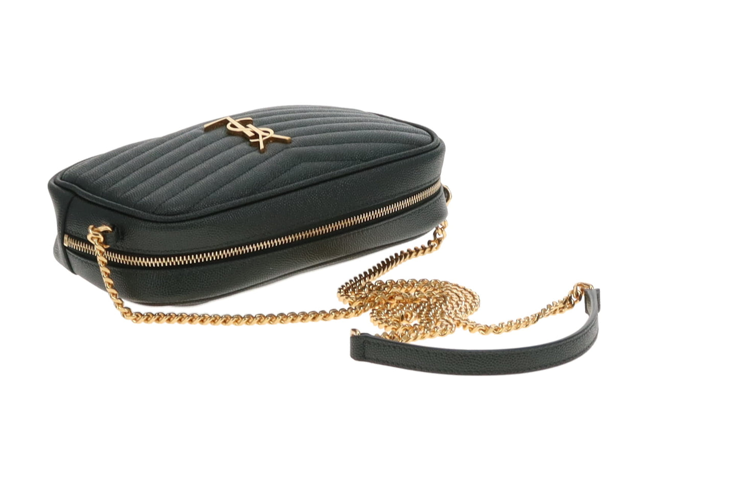 Saint Laurent Lou Mini Camera Bag Forest Green