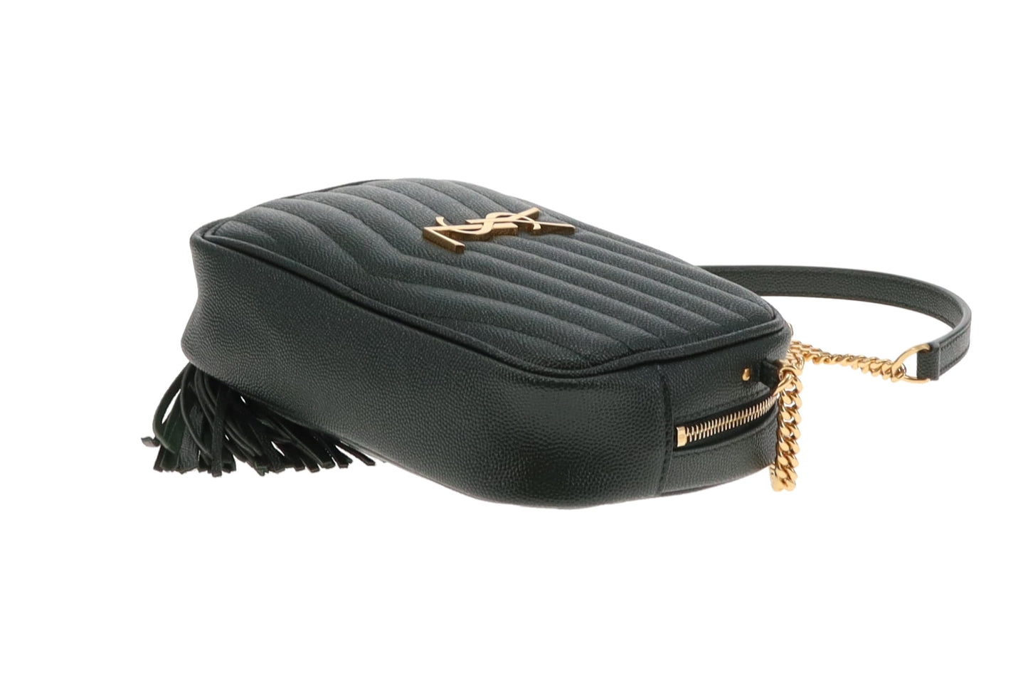 Saint Laurent Lou Mini Camera Bag Forest Green