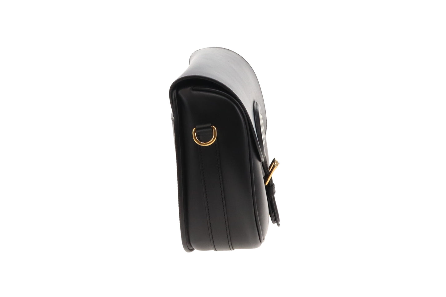 Dior Large Bobby In Black Box Leather With Oblique Dior Strap