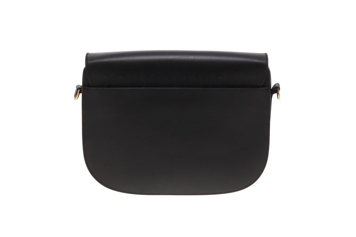 Dior Large Bobby In Black Box Leather With Oblique Dior Strap