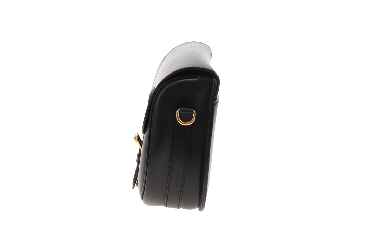 Dior Large Bobby In Black Box Leather With Oblique Dior Strap