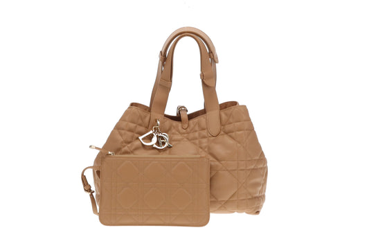 Dior Toujours Medium Bag Light Gold-Tone Macrocannage Calfskin 2023