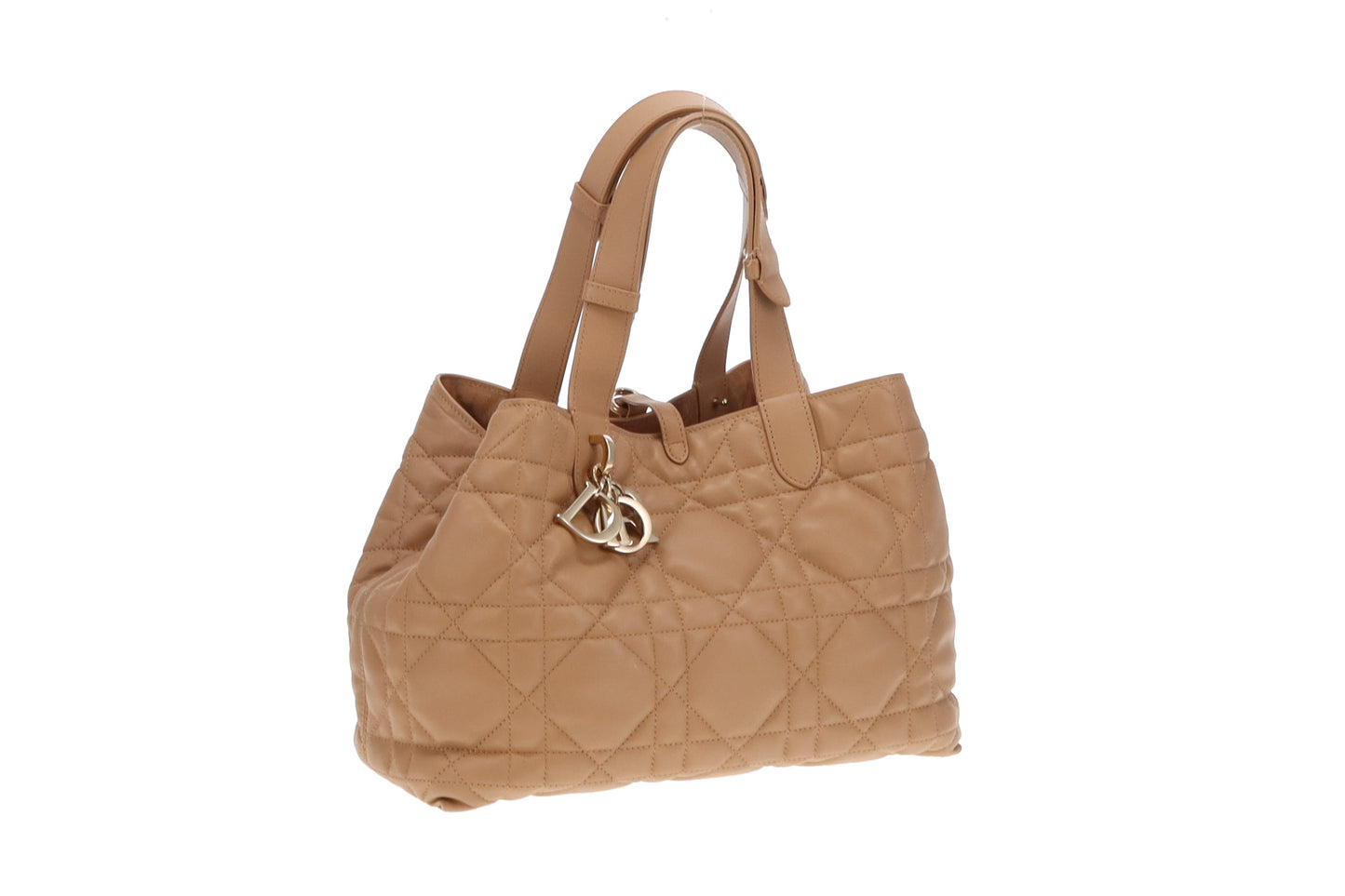 Dior Toujours Medium Bag Light Gold-Tone Macrocannage Calfskin 2023