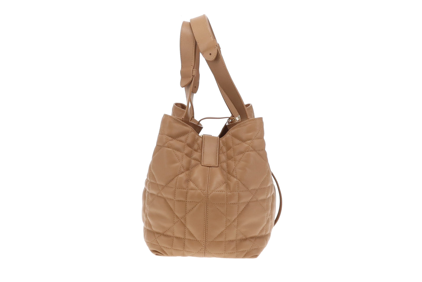 Dior Toujours Medium Bag Light Gold-Tone Macrocannage Calfskin 2023