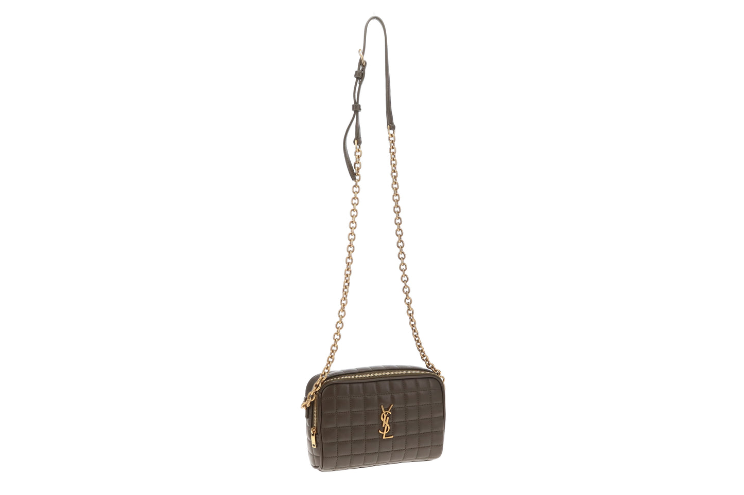 Saint Laurent Cassandre Mini Carre Camera Bag Light Musk Lambskin 2024