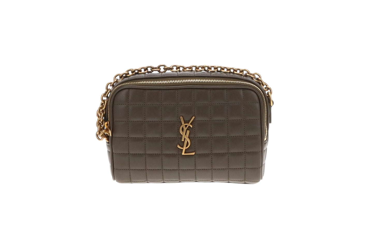 Saint Laurent Cassandre Mini Carre Camera Bag Light Musk Lambskin 2024