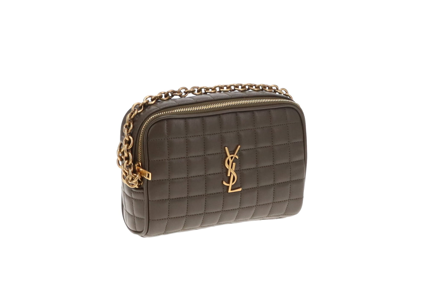 Saint Laurent Cassandre Mini Carre Camera Bag Light Musk Lambskin 2024