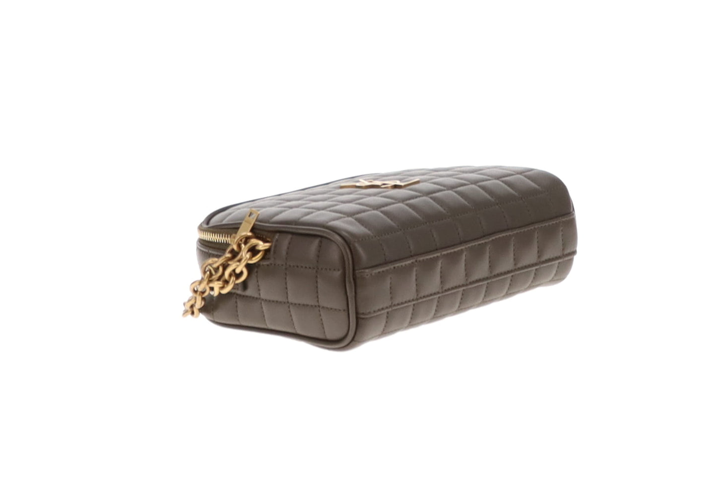 Saint Laurent Cassandre Mini Carre Camera Bag Light Musk Lambskin 2024