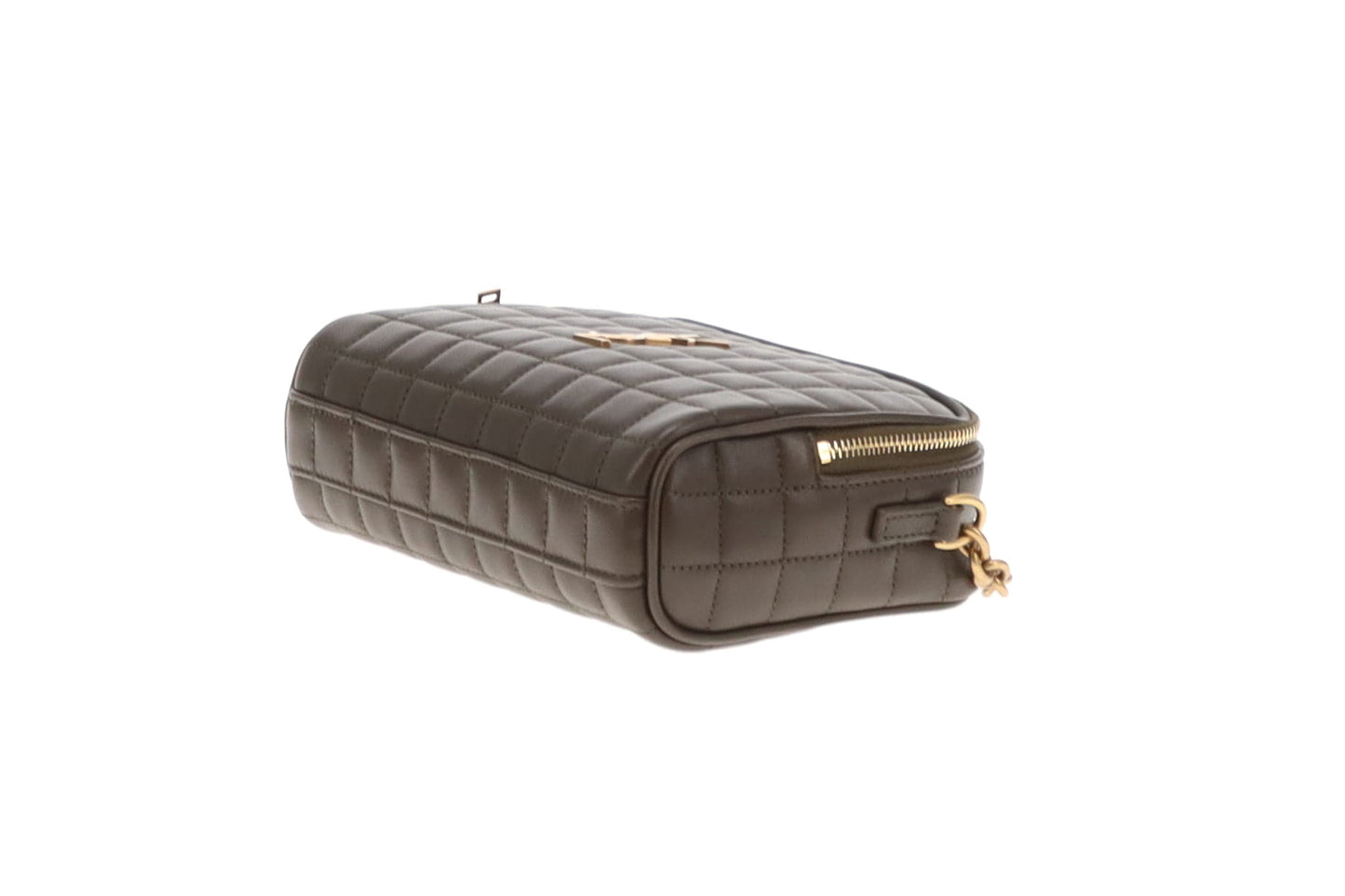 Saint Laurent Cassandre Mini Carre Camera Bag Light Musk Lambskin 2024