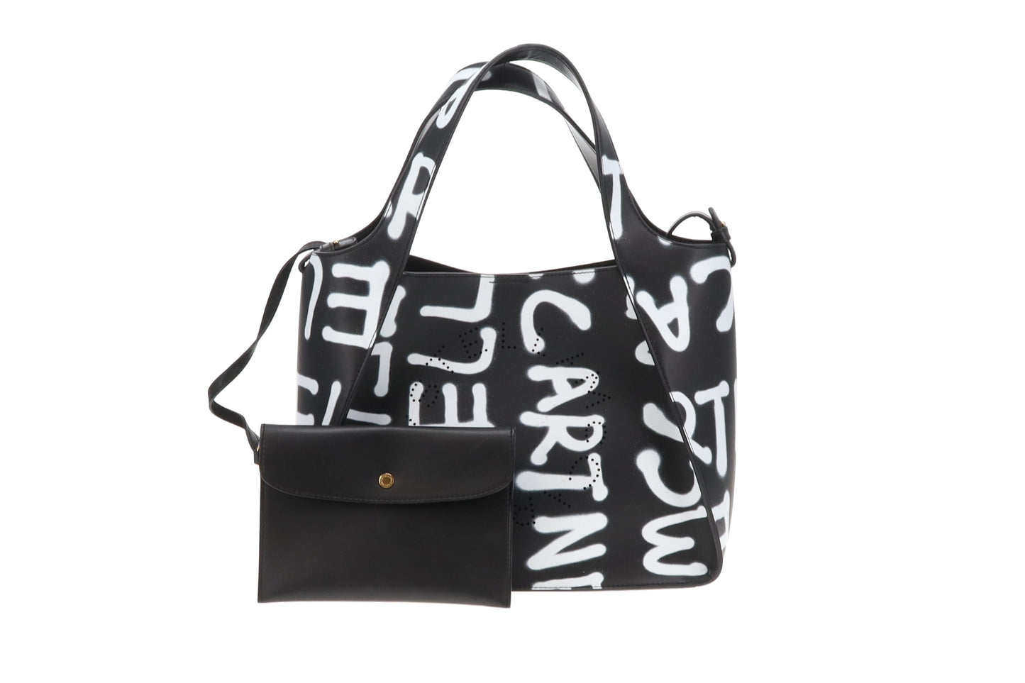 Stella McCartney Logo Tote Bag Ed Curtis Collab Graffiti Print