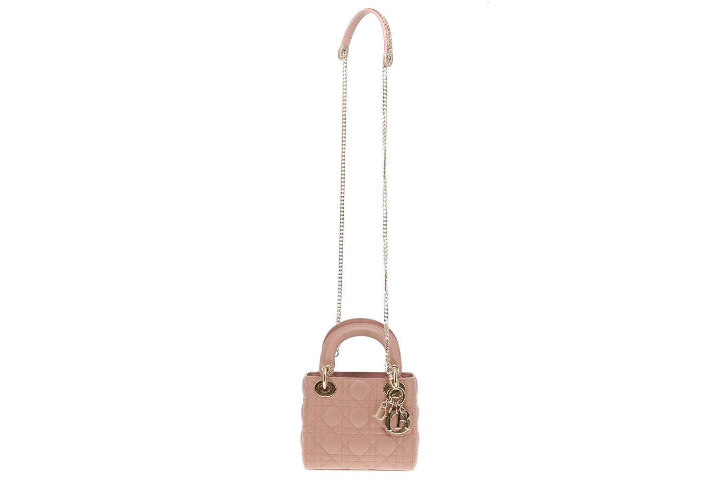 Dior Mini Lady Dior Blush Cannage Lambskin 2022
