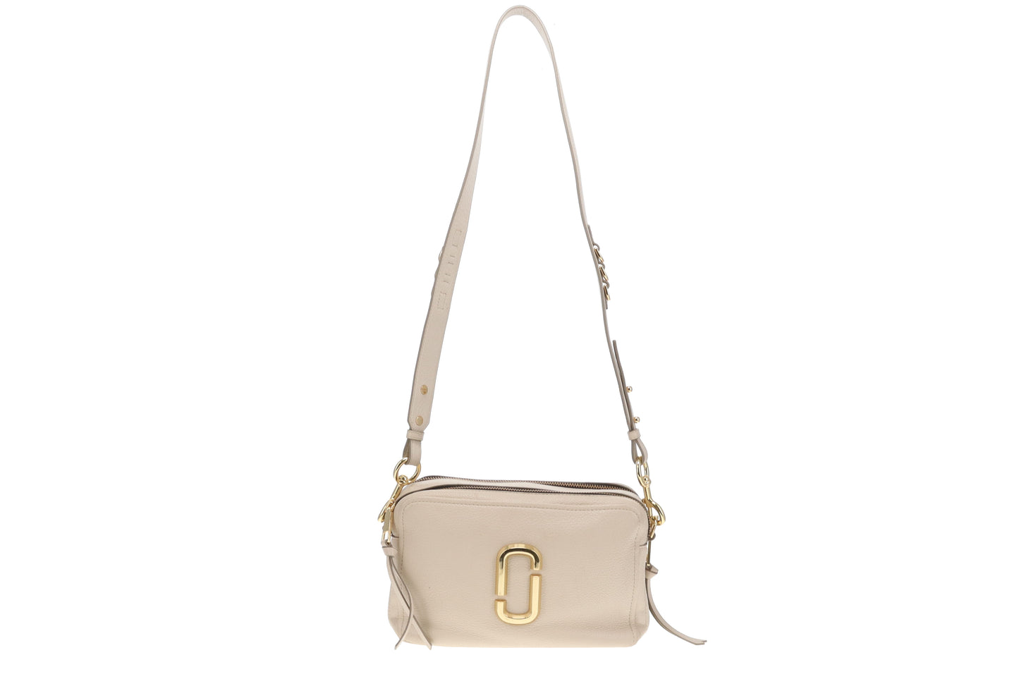 Marc Jacobs The Soft Shot 27 In Ivory Leather