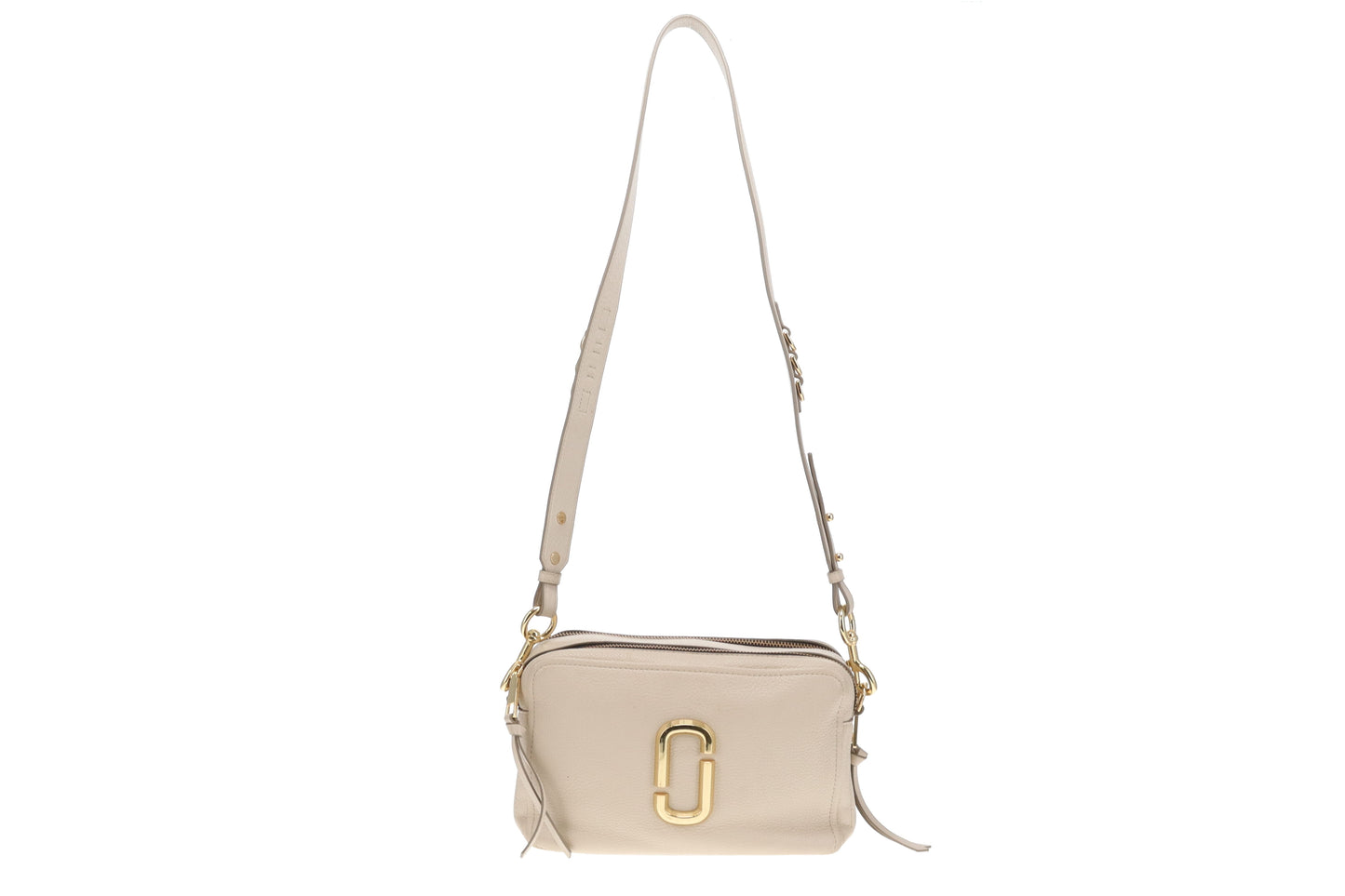 Marc Jacobs The Soft Shot 27 In Ivory Leather