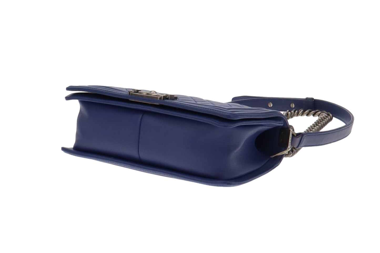 Chanel Faded Indigo Leather Old Medium Boy Bag 2013/14