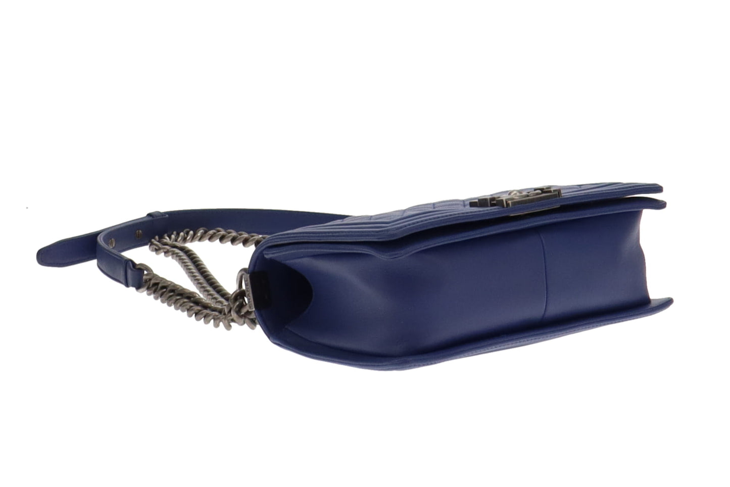 Chanel Faded Indigo Leather Old Medium Boy Bag 2013/14
