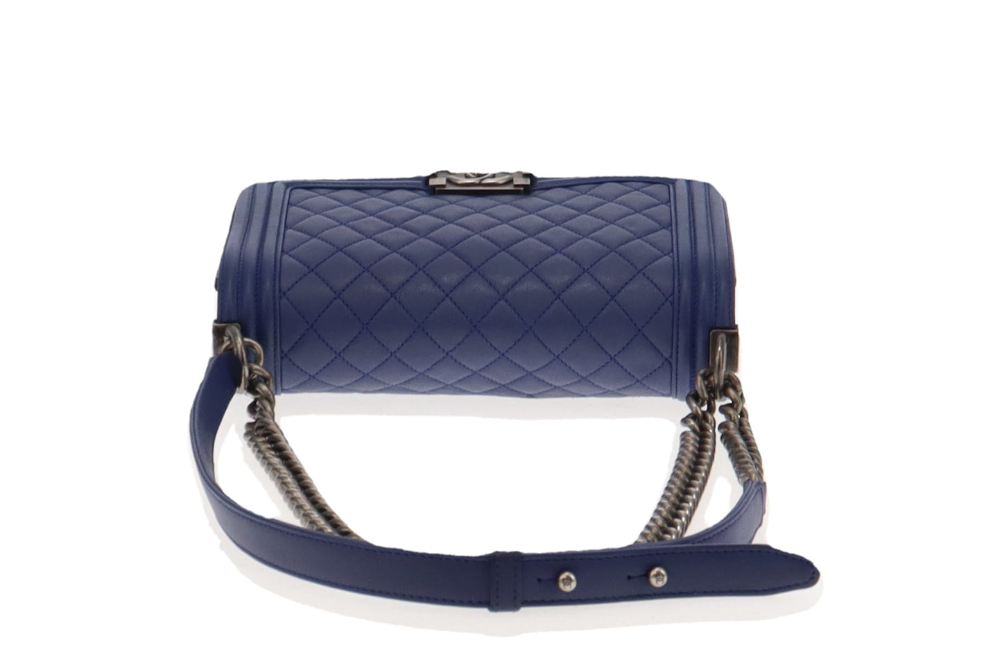 Chanel Faded Indigo Leather Old Medium Boy Bag 2013/14