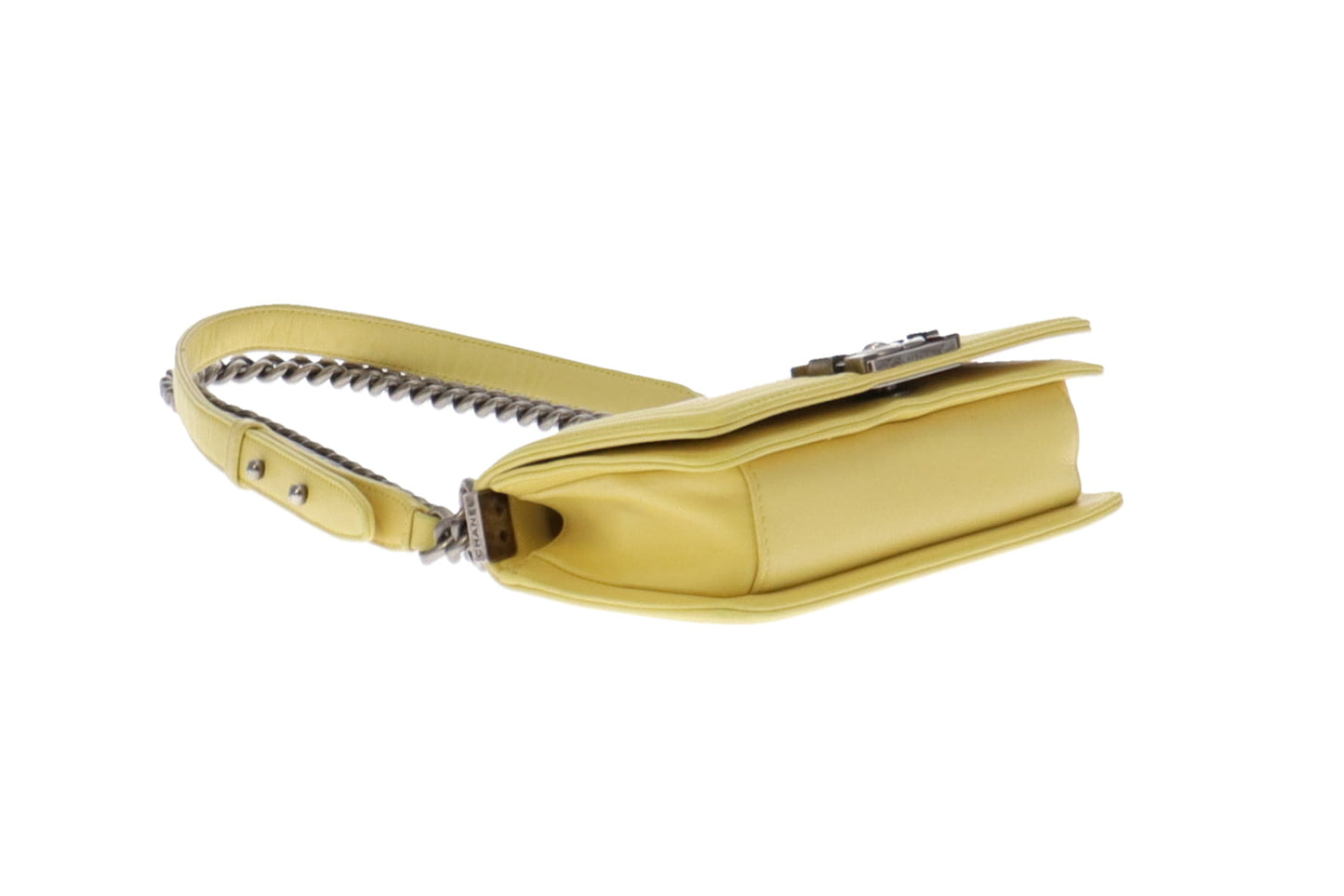 Chanel Yellow Leather and Stingray Small Boy Bag 2012