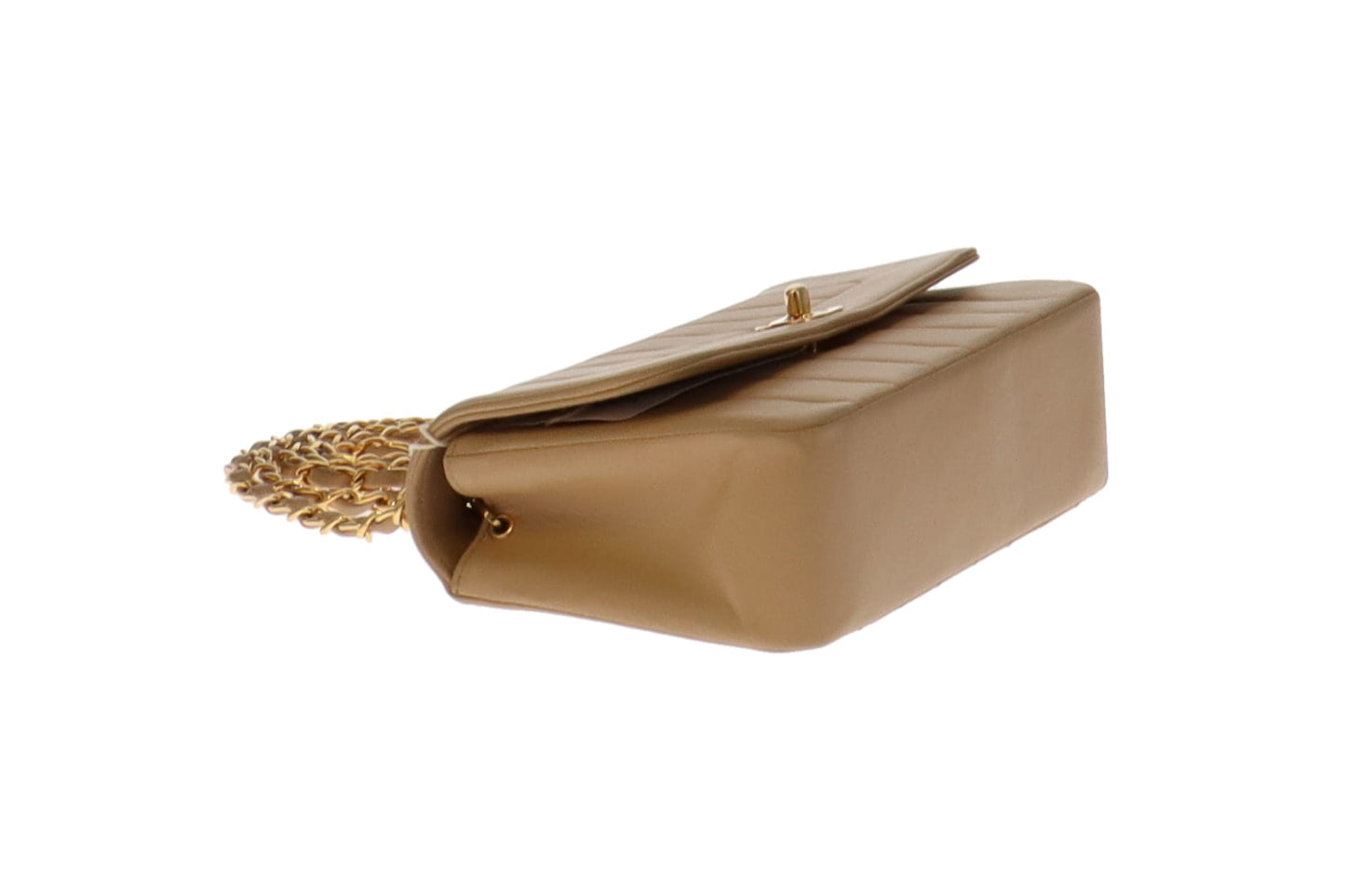 Chanel Beige Lambskin Diana Flap Bag 1989/91
