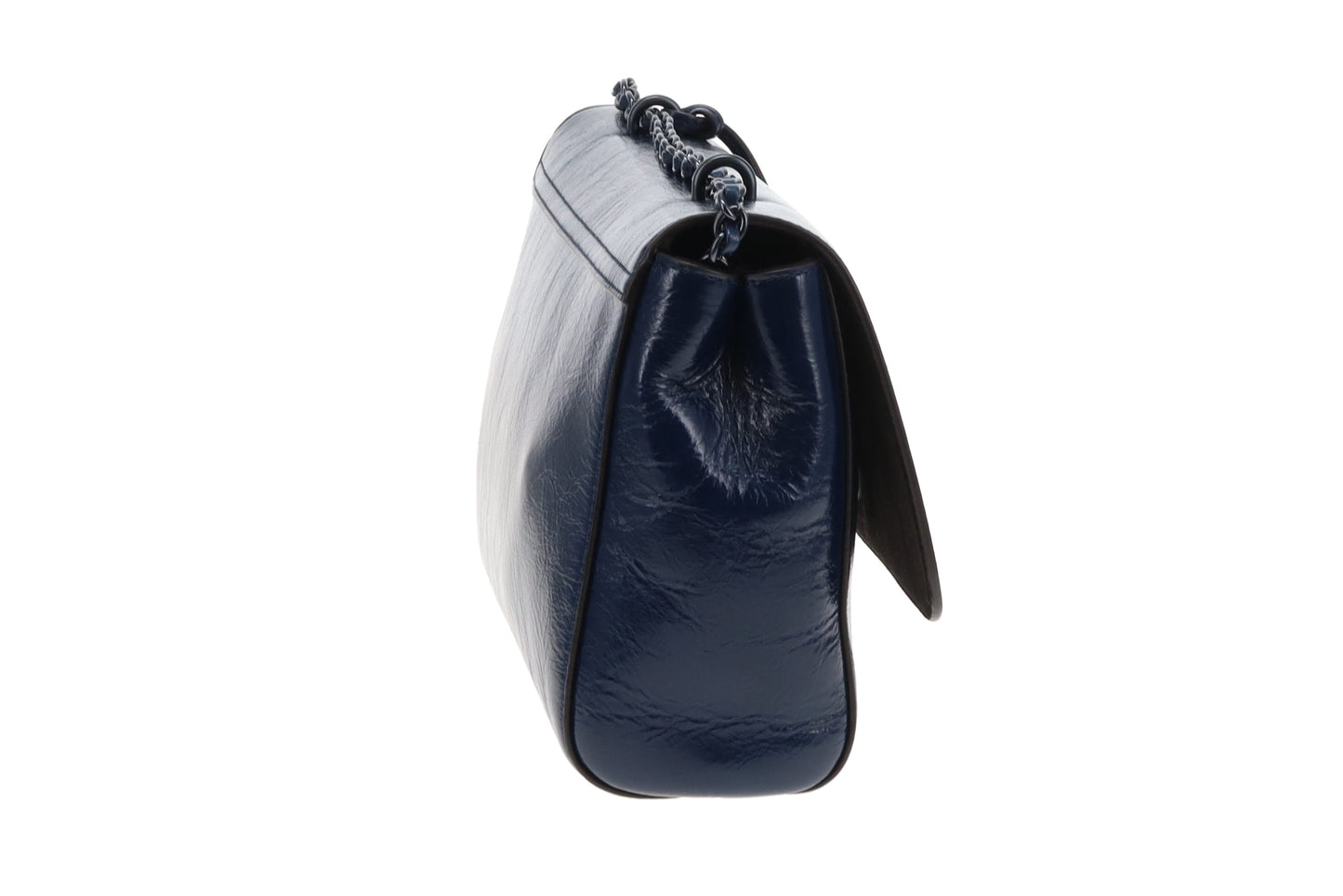 Mulberry Lily Smooth Glossy Leather Navy Medium